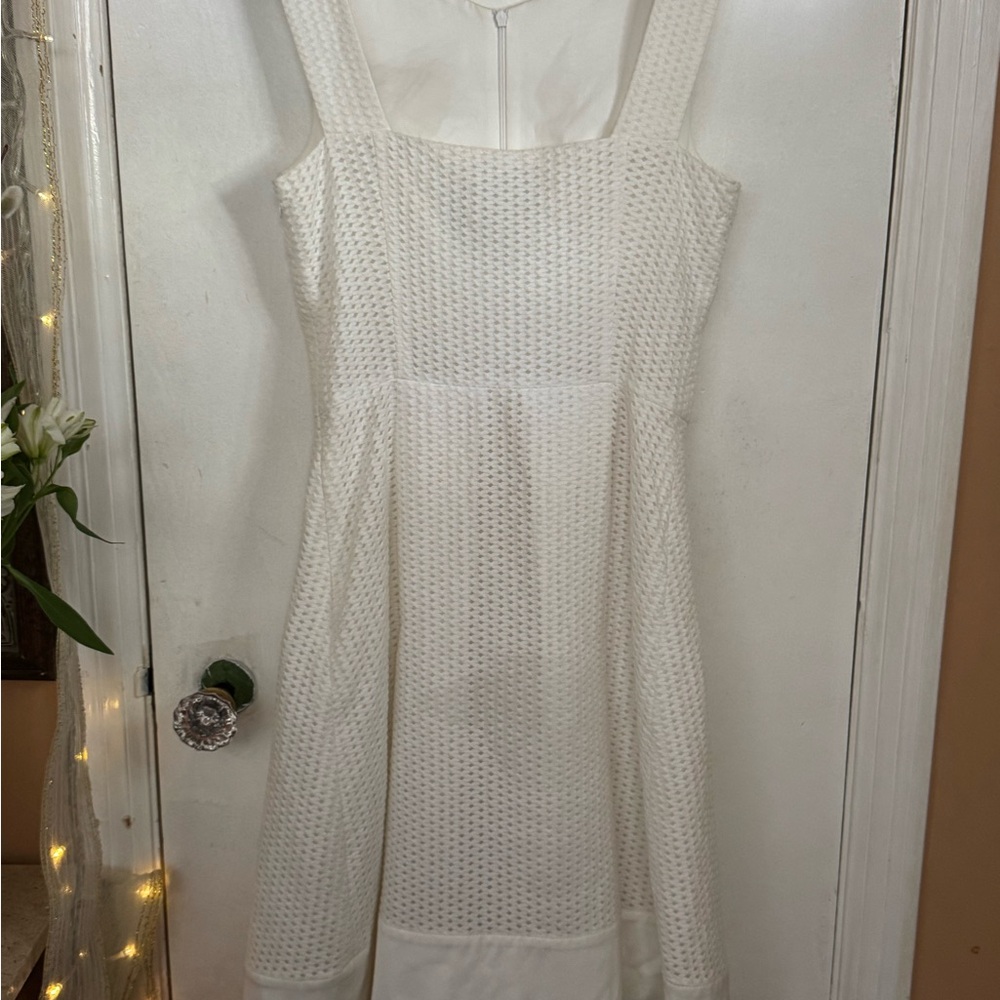 Akris Punto Textured Cream Midi Dress. The simplicity and quality speak!